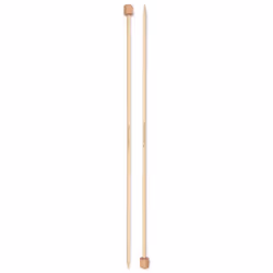 Prym Bambus, Aiguille à tricoter à pointe unique, Bambou, Bambou, 330 mm, 4,5 mm, 2 pièce(s)