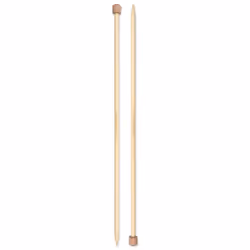 Prym Bambus, Aiguille à tricoter à pointe unique, Bambou, Bambou, 330 mm, 6,5 mm, 2 pièce(s)