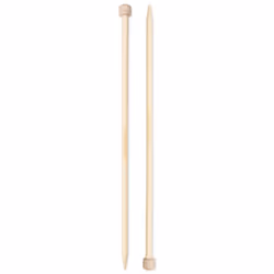 Prym Bambus, Aiguille à tricoter à pointe unique, Bambou, Bambou, 330 mm, 8 mm, 2 pièce(s)