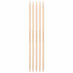 Prym 222214, Aiguille à tricoter à double pointe, Naturel, Bambou, 200 mm, 4 mm, 5 pièce(s)