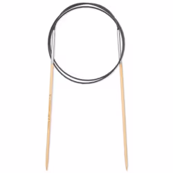 Prym 222503, Aiguille pour tricot circulaire, Noir, Naturel, Argent, Bambou, Métal, Plastique, 800 mm, 2,5 mm, 1 pièce(s)