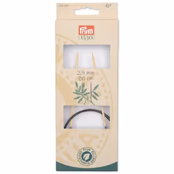 Prym 222503 aiguille à tricoter Aiguille pour tricot circulaire Noir, Naturel, Argent