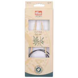 Prym 222506 aiguille à tricoter Aiguille pour tricot circulaire Noir, Naturel, Argent