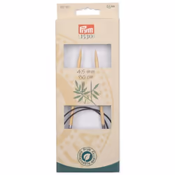 Prym 222507 aiguille à tricoter Aiguille pour tricot circulaire Noir, Naturel, Argent