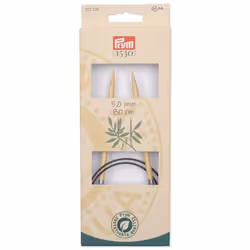Prym 222508 aiguille à tricoter Aiguille pour tricot circulaire Noir, Naturel, Argent