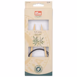 Prym 222509 aiguille à tricoter Aiguille pour tricot circulaire Noir, Naturel, Argent