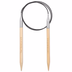 Prym 222511, Aiguille pour tricot circulaire, Noir, Naturel, Argent, Bambou, Métal, Plastique, 800 mm, 7 mm, 1 pièce(s)