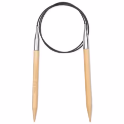 Prym 222503, Aiguille pour tricot circulaire, Noir, Naturel, Argent, Bambou, Métal, Plastique, 800 mm, 8 mm, 1 pièce(s)