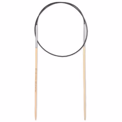 Prym 222513, Aiguille pour tricot circulaire, Noir, Naturel, Argent, Bambou, Métal, Plastique, 600 mm, 2,5 mm, 1 pièce(s)