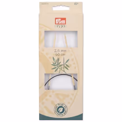 Prym 222513 aiguille à tricoter Aiguille pour tricot circulaire Noir, Naturel, Argent