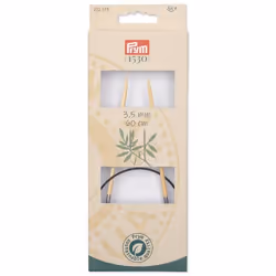 Prym 222515 aiguille à tricoter Aiguille pour tricot circulaire Noir, Naturel, Argent