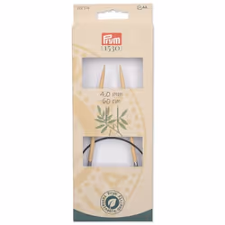 Prym 222516 aiguille à tricoter Aiguille pour tricot circulaire Noir, Naturel, Argent