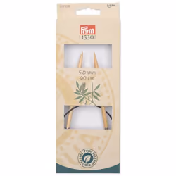 Prym 222518 aiguille à tricoter Aiguille pour tricot circulaire Noir, Naturel, Argent