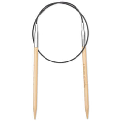 Prym 222519 aiguille à tricoter Aiguille pour point de chaînette Bambou, Noir, Argent