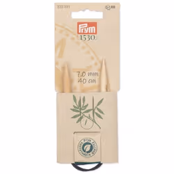 Prym 222531 aiguille à tricoter Aiguille pour tricot circulaire Noir, Naturel, Argent
