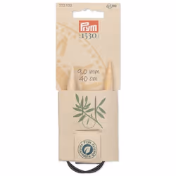 Prym 222533 aiguille à tricoter Aiguille pour tricot circulaire Noir, Naturel, Argent
