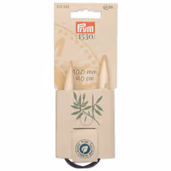 Prym 222534 aiguille à tricoter Aiguille pour tricot circulaire Noir, Naturel