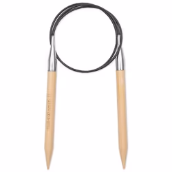 Prym 222539, Aiguille pour tricot circulaire, Noir, Naturel, Argent, Bambou, Métal, Plastique, 800 mm, 9 mm, 1 pièce(s)