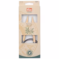 Prym 222539 aiguille à tricoter Aiguille pour tricot circulaire Noir, Naturel, Argent