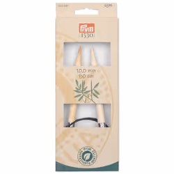 Prym 222540 aiguille à tricoter Aiguille pour tricot circulaire Noir, Naturel, Argent