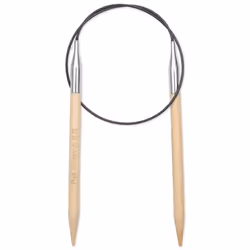Prym 222551, Aiguille pour tricot circulaire, Noir, Naturel, Argent, Bambou, Métal, Plastique, 600 mm, 7 mm, 1 pièce(s)