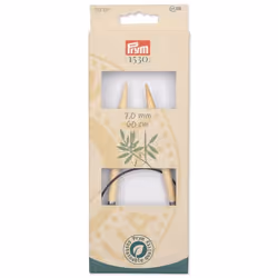 Prym 222551 aiguille à tricoter Aiguille pour tricot circulaire Noir, Naturel, Argent