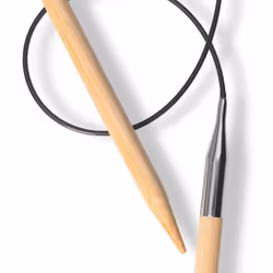 Prym 222551 aiguille à tricoter Aiguille pour tricot circulaire Noir, Naturel, Argent