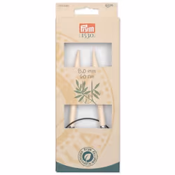 Prym 222552 aiguille à tricoter Aiguille pour tricot circulaire Noir, Naturel, Argent