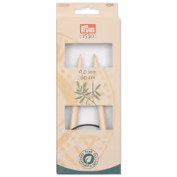 Prym 222553 aiguille à tricoter Aiguille pour tricot circulaire Noir, Naturel, Argent