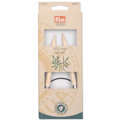 Prym 222554 aiguille à tricoter Aiguille pour tricot circulaire Noir, Naturel, Argent