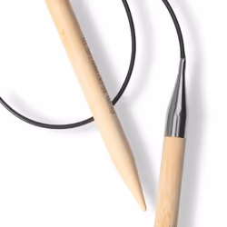 Prym 222554 aiguille à tricoter Aiguille pour tricot circulaire Noir, Naturel, Argent
