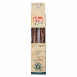 Prym 223314, Aiguille pour tricot circulaire, Multicolore, Métal, Bois, 128 mm, 1,2 cm, 2 pièce(s)