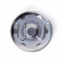 Prym Boutons pression à coudre, 30mm, argenté, Bouton pression à coudre, Laiton, Argent, 3 cm, 2 pièce(s)