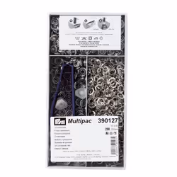 Prym 390127, Bouton pression à rivet, Métal, Argent, 1 cm, 200 pièce(s)