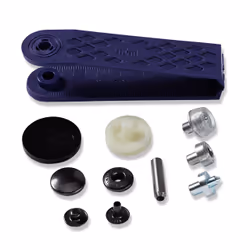 Prym 390302, Bouton pression à rivet, Métal, Noir, 1,5 cm, 10 pièce(s)