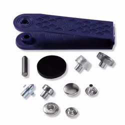 Prym 390330, Bouton pression à rivet, Métal, Argent, 1,2 cm, 10 pièce(s)