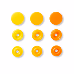 Prym 393004, Bouton pression à rivet, Plastique, Polyoxyméthyléne (POM), Jaune, Mat, Rond, 1,24 cm