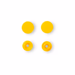Prym 393110, Bouton pression à rivet, Polyoxyméthyléne (POM), Jaune, Mat, Rond, 1,24 cm