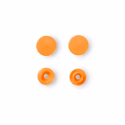 Prym 393140, Bouton pression à rivet, Polyoxyméthyléne (POM), Orange, Mat, Rond, 1,24 cm