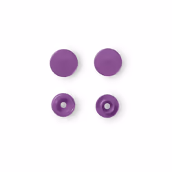 Prym 393141, Bouton pression à rivet, Polyoxyméthyléne (POM), Violet, Mat, Rond, 1,24 cm