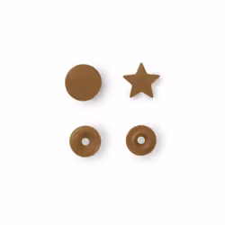 Prym 393211, Bouton pression à rivet, Polyoxyméthyléne (POM), Or, Mat, Star (shape), 1,24 cm