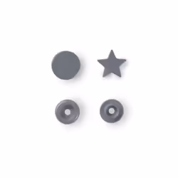 Prym 393245, Bouton pression à rivet, Polyoxyméthyléne (POM), Argent, Mat, Star (shape), 1,24 cm