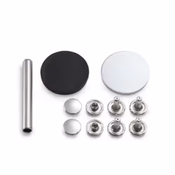 Prym 403151, Rivet à pression, Argent, 9 mm, 15 pièce(s)