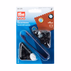 Prym Œillets et rondelles, 8,0mm, bruni
