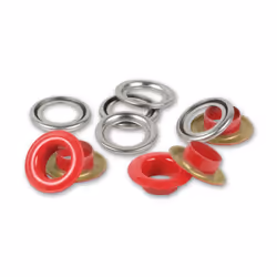 Prym 542522, Bouton pression à rivet, Laiton, Rouge, Argent, Rond, Oeko-Tex, 8 mm