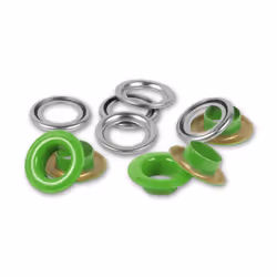 Prym 542525, Bouton pression à rivet, Laiton, Vert clair, Argent, Rond, Oeko-Tex, 8 mm