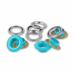 Prym 542527, Bouton pression à rivet, Laiton, Couleur menthe, Argent, Rond, Oeko-Tex, 8 mm