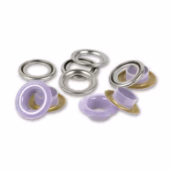 Prym 542528, Bouton pression à rivet, Laiton, Lilas, Argent, Rond, Oeko-Tex, 8 mm