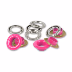 Prym 542529, Bouton pression à rivet, Laiton, Rose, Argent, Rond, Oeko-Tex, 8 mm