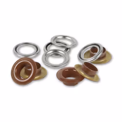 Prym 542530, Bouton pression à rivet, Laiton, Marron foncé, Argent, Rond, Oeko-Tex, 8 mm